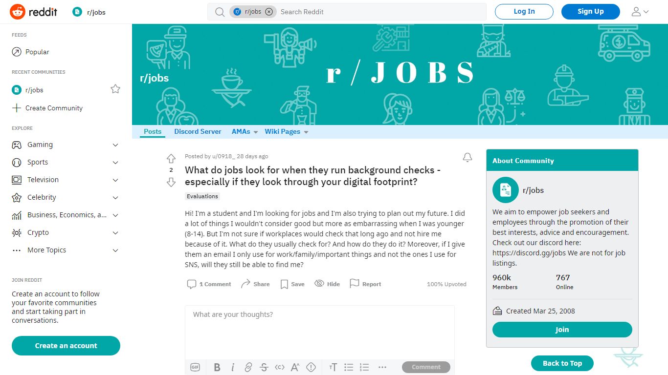 What do jobs look for when they run background checks - especially if ...